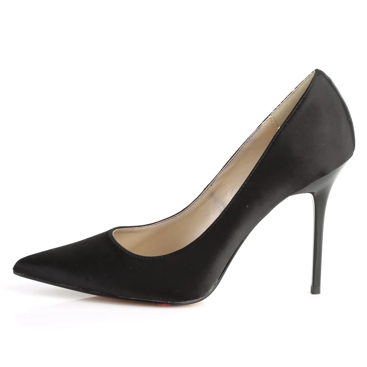 4 Inch Heel CLASSIQUE-20 Black Satin