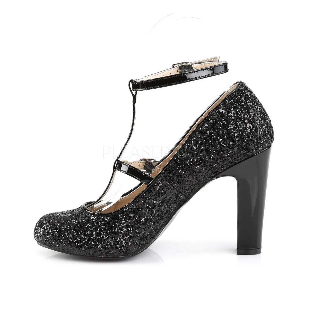 4 Inch Heel QUEEN-01 Black Pat