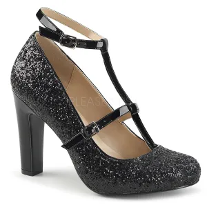 4 Inch Heel QUEEN-01 Black Pat