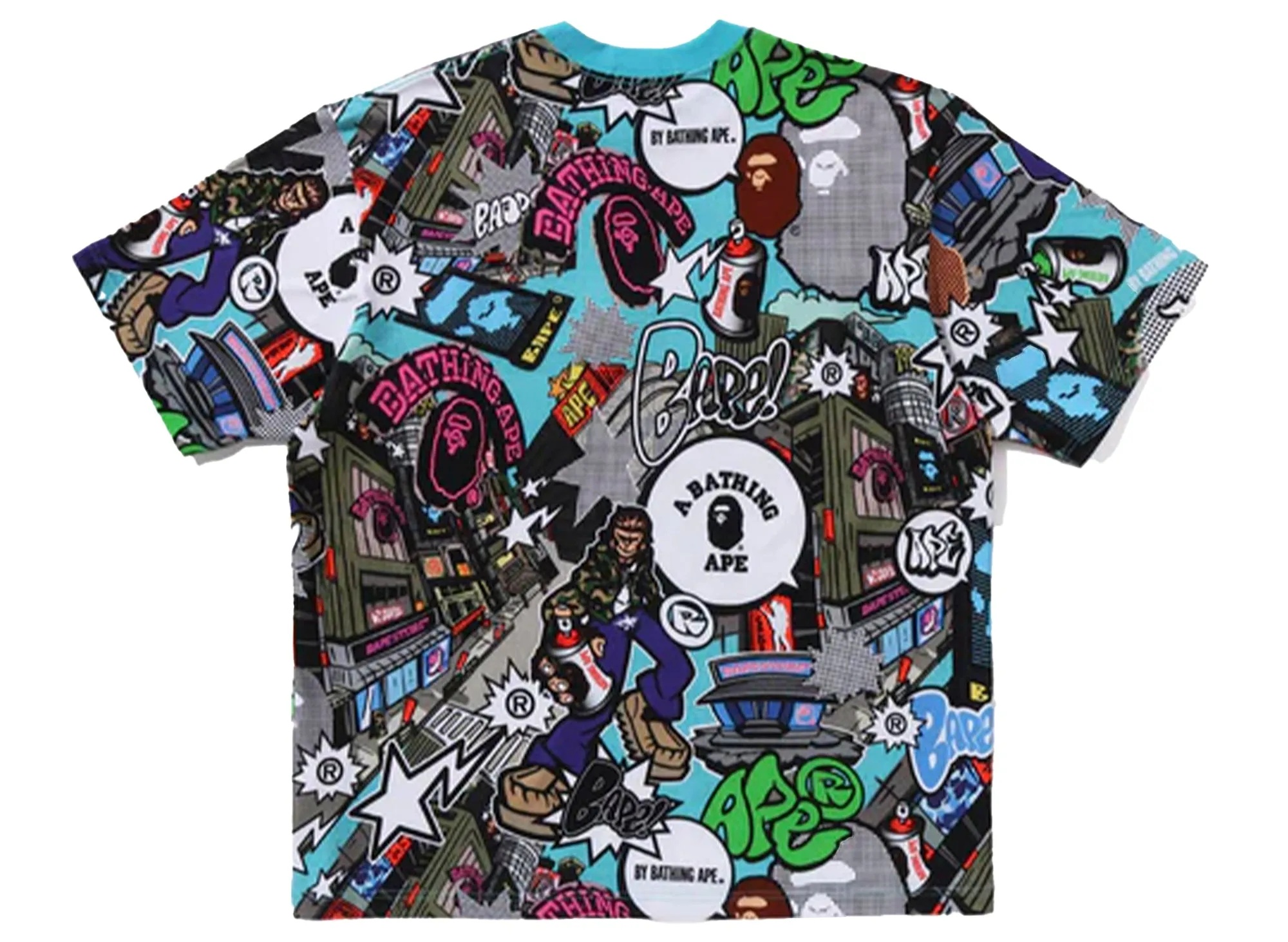 A Bathing Ape Comic Art Relaxed Fit Tee xld