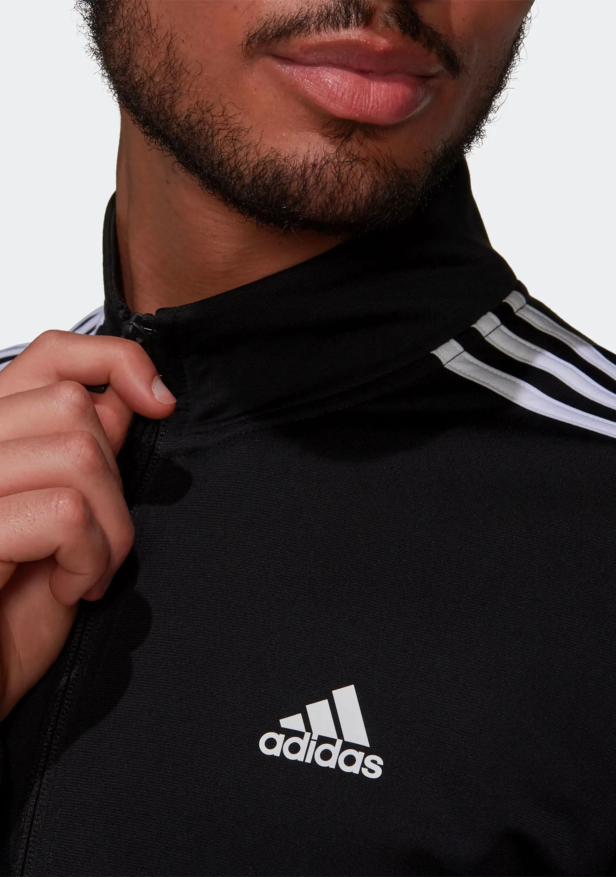 Adidas Mens Warm-Up Tricot Jacket Black <br> H46099