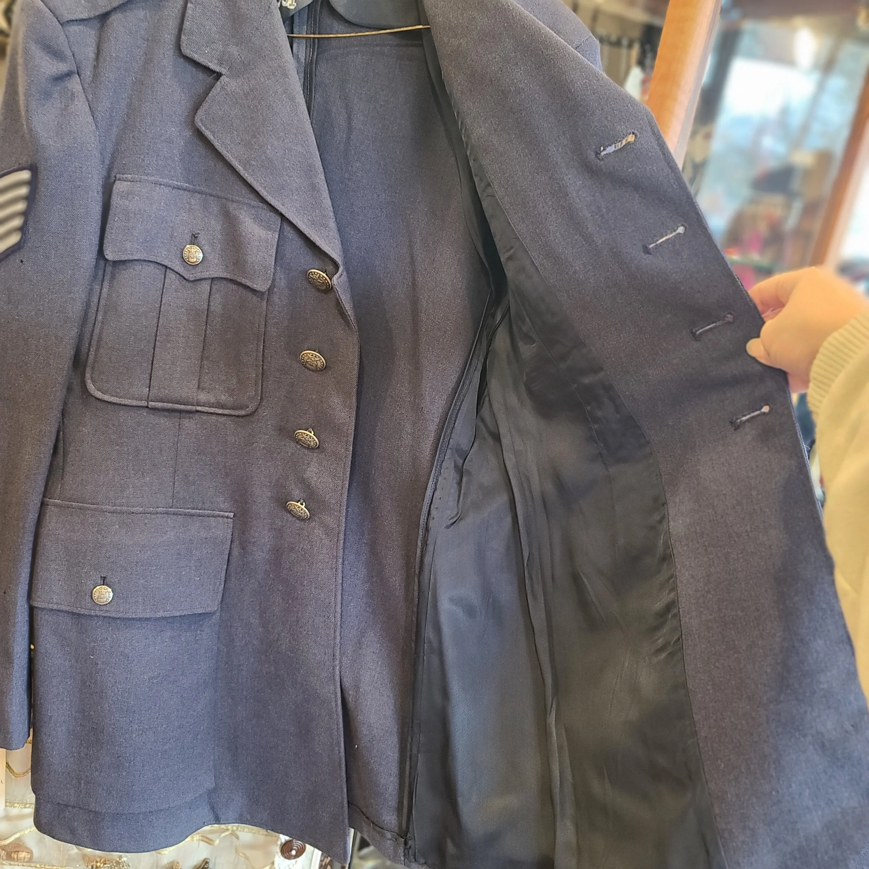 AIR FORCE Blue Wool Dress Suit Jacket