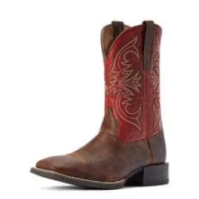 Ariat Boots Mens Sport Pardner Matte Rebel Brown/Blood Red (10042391)