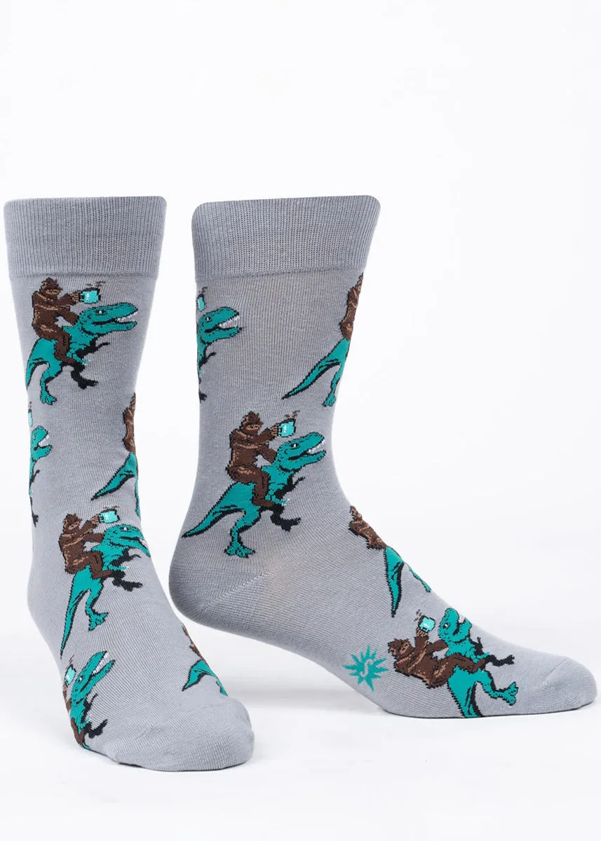 Bigfoot & T-Rex Coffee Men's Socks