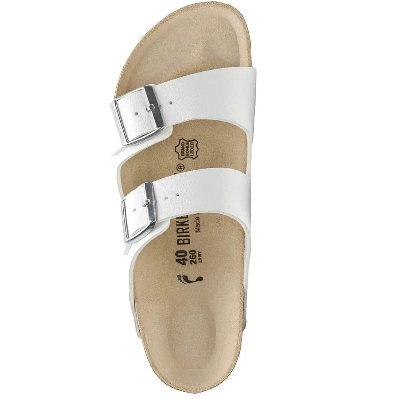 Birkenstock Classic, Arizona, Birko-Flor, Narrow Fit, White