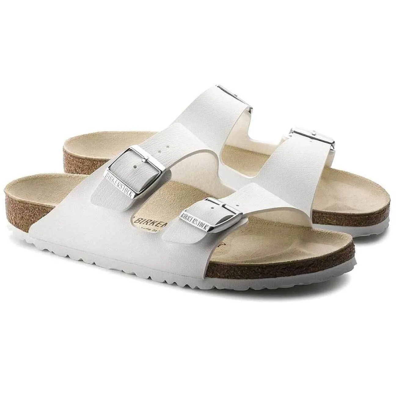 Birkenstock Classic, Arizona, Birko-Flor, Narrow Fit, White