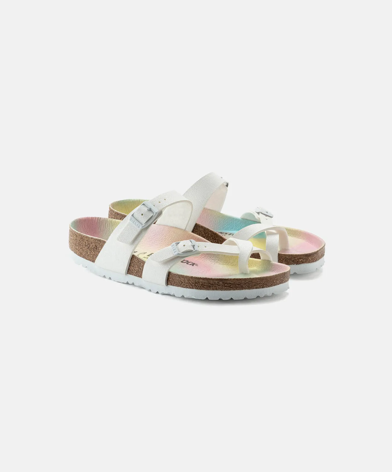 Birkenstock Mayari BirkiBuc Earthy Sky White Vegan Sandals