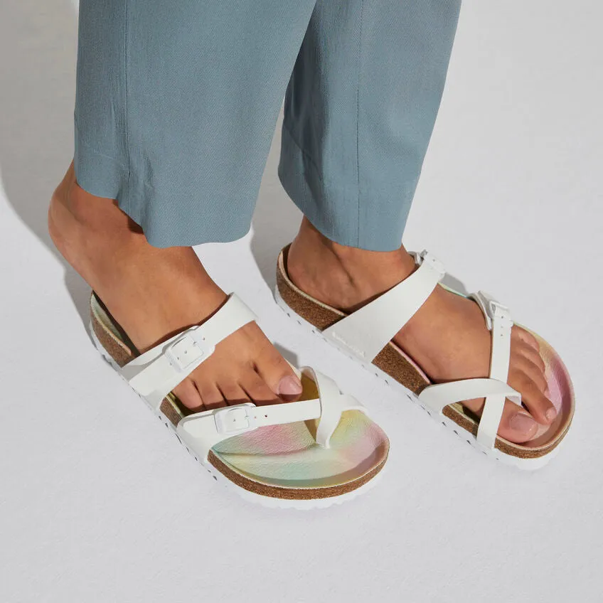 Birkenstock Mayari BirkiBuc Earthy Sky White Vegan Sandals