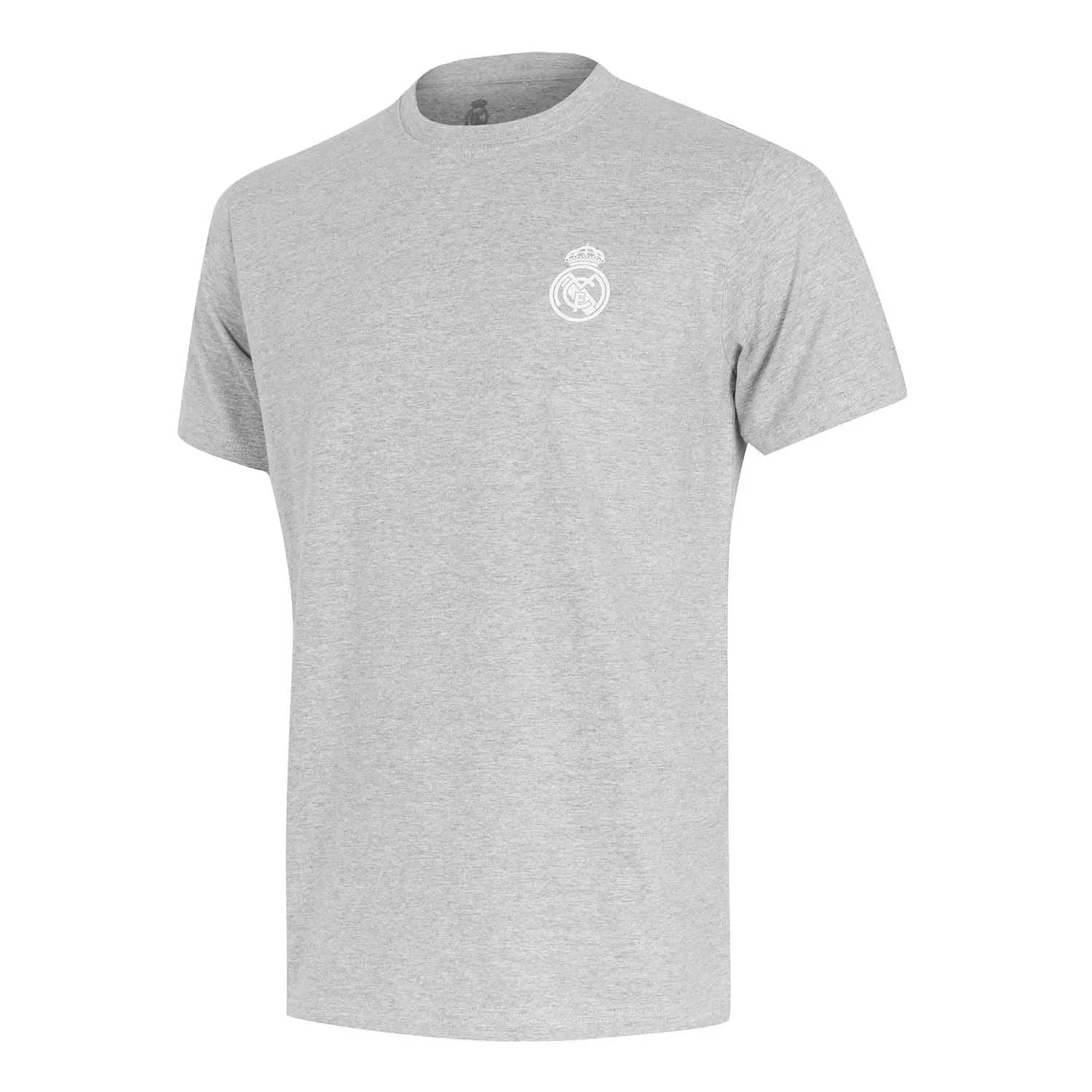 Camiseta Gris Claro Hombre Escudo Monocolor Essentials