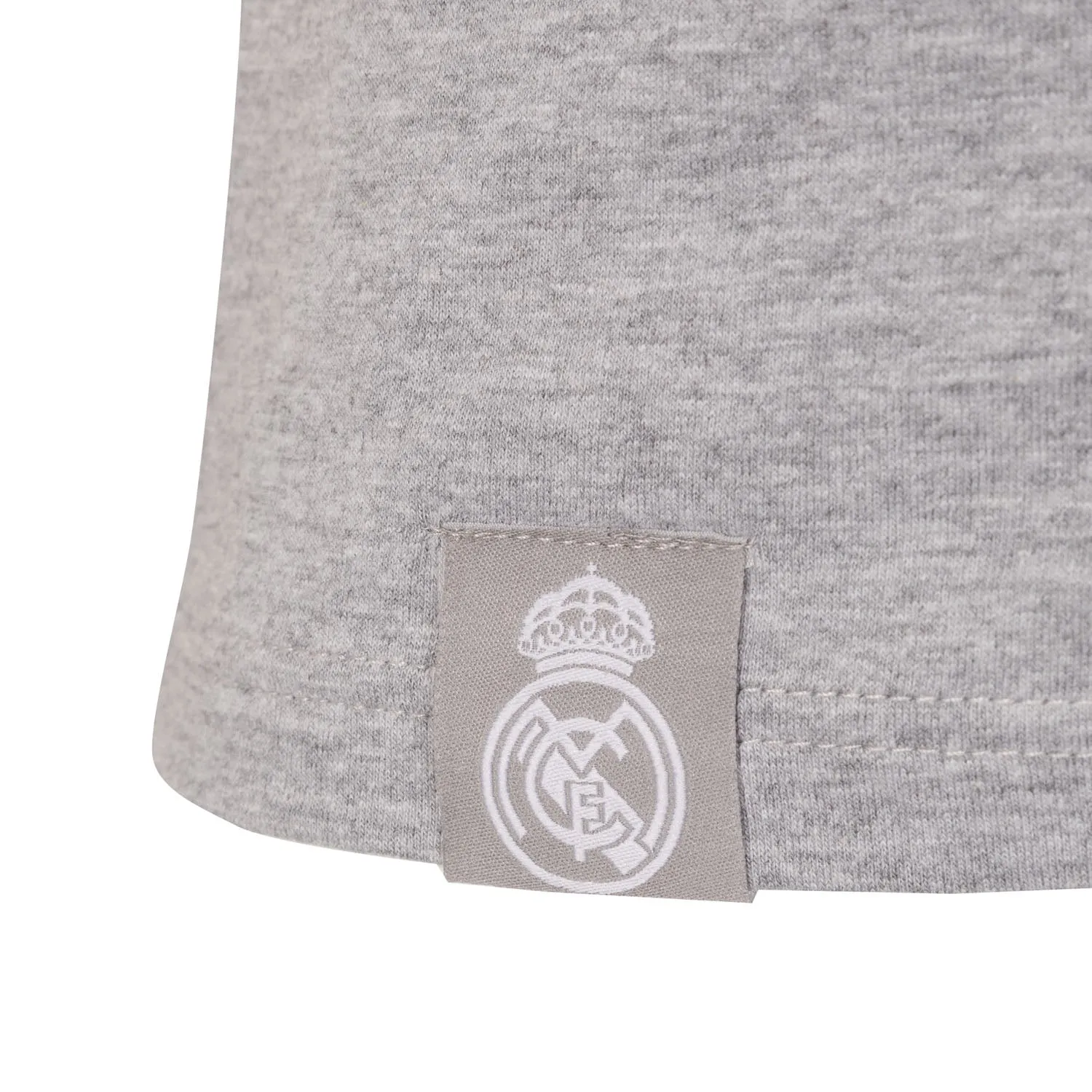 Camiseta Gris Claro Hombre Escudo Monocolor Essentials