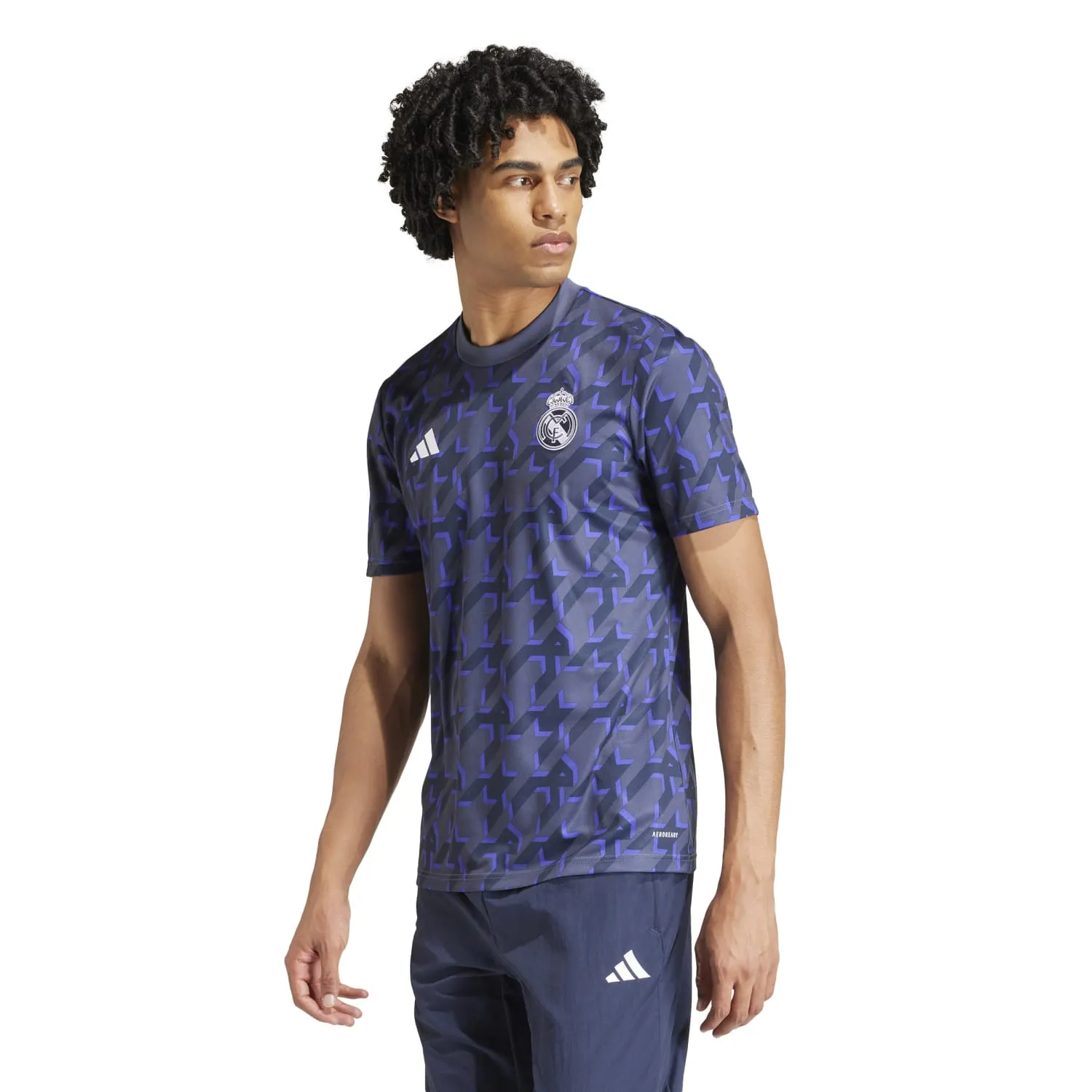 Camiseta Hombre Calentamiento Azul 23/24