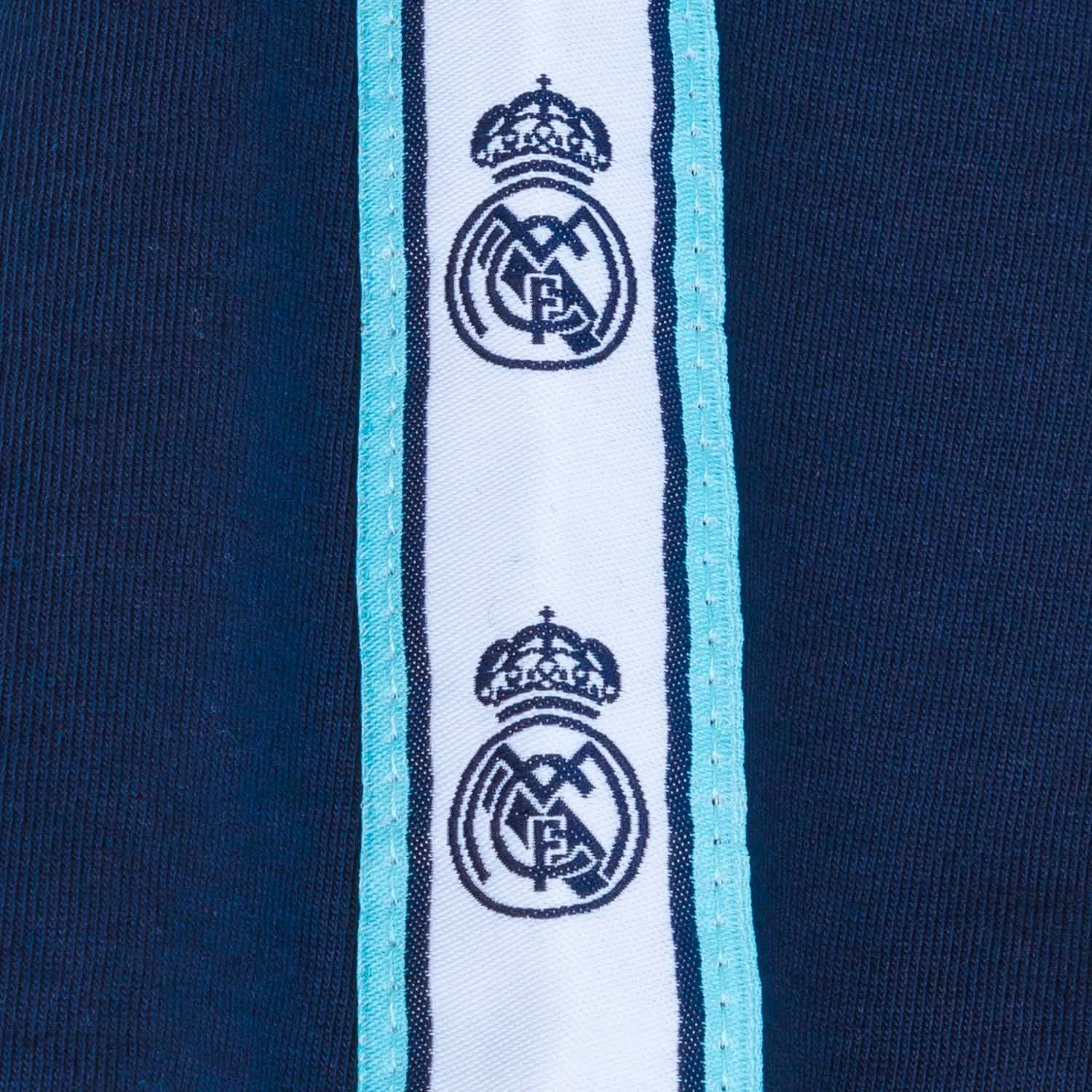 Camiseta Madrid Sky Cinta Escudo Hombre Azul