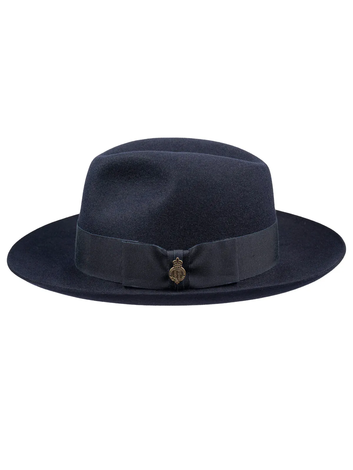 Christys' Classic Felt Fedora Hat - Navy