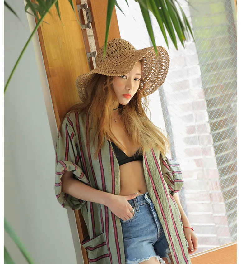 Crochet Straw Hat