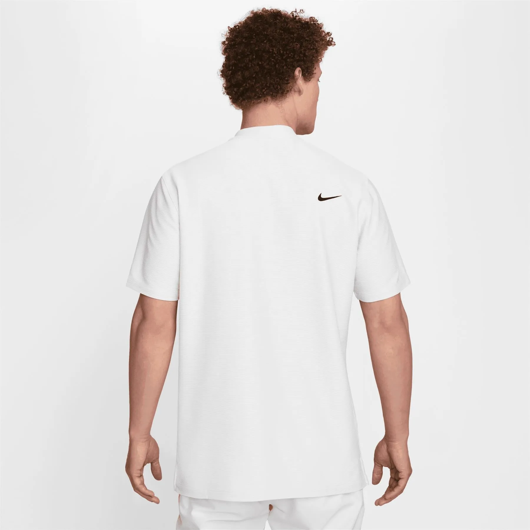 Dri-FIT Tour Texture Stripe Polo White/Black - SS24