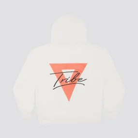 Dvine Tribe White On Peach Hoodie - Off White