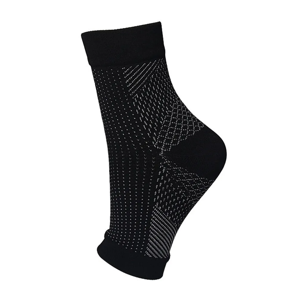 Foot angel anti fatigue compression foot sleeve Ankle Support Running Cycle Basketball Sports Socks Outdoor Men Ankle Brace Sock