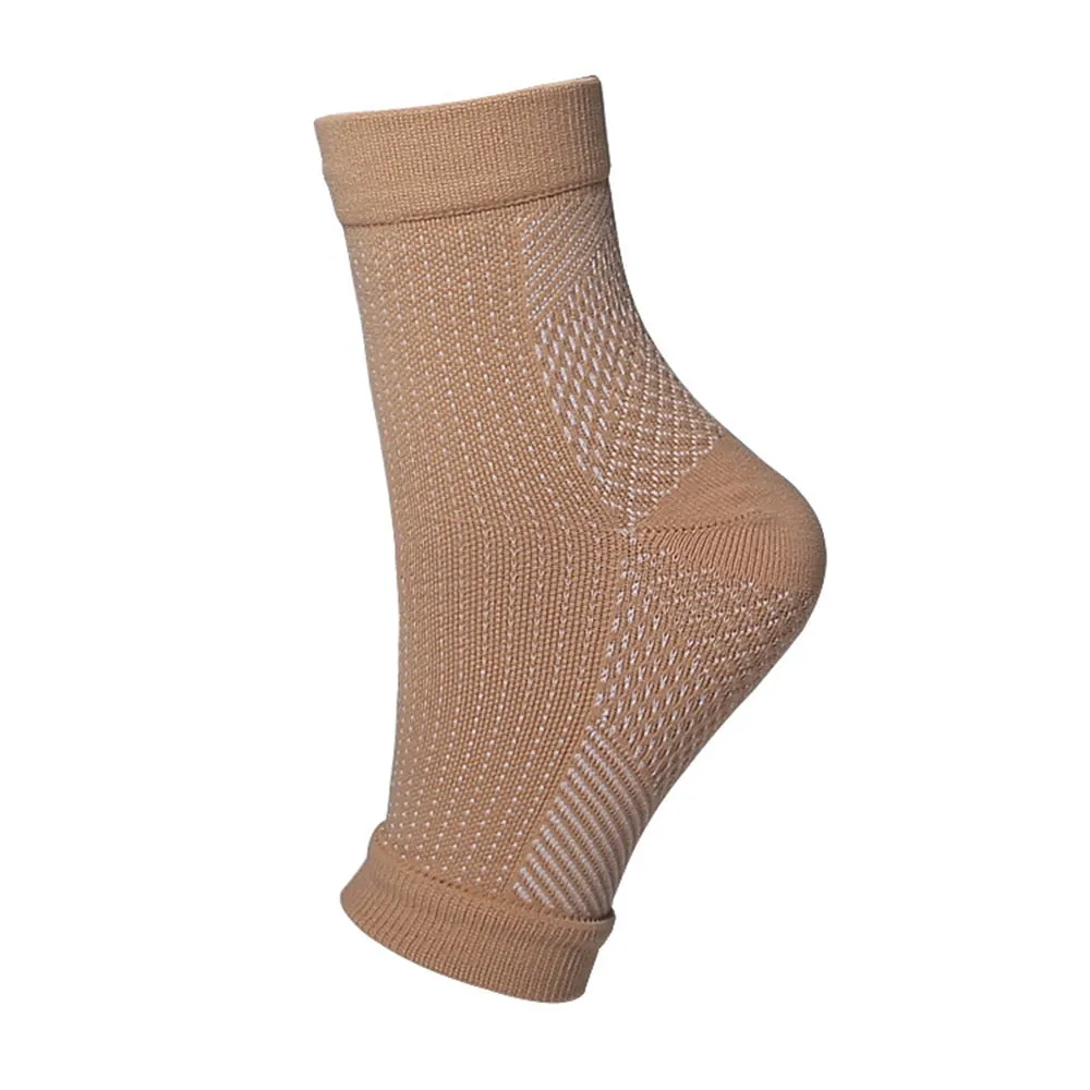 Foot angel anti fatigue compression foot sleeve Ankle Support Running Cycle Basketball Sports Socks Outdoor Men Ankle Brace Sock