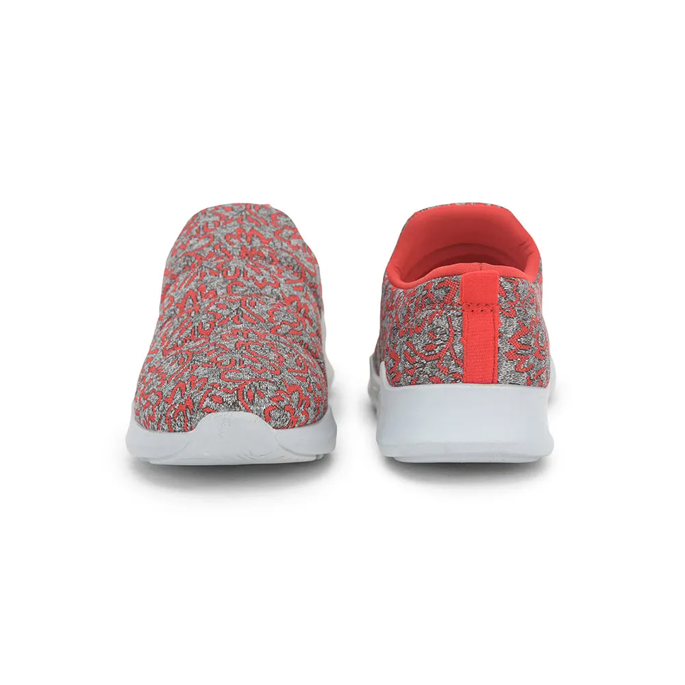 Force 10 Non Lacing Red Casual Slip on Shoes For Women AVILA-47 By Liberty