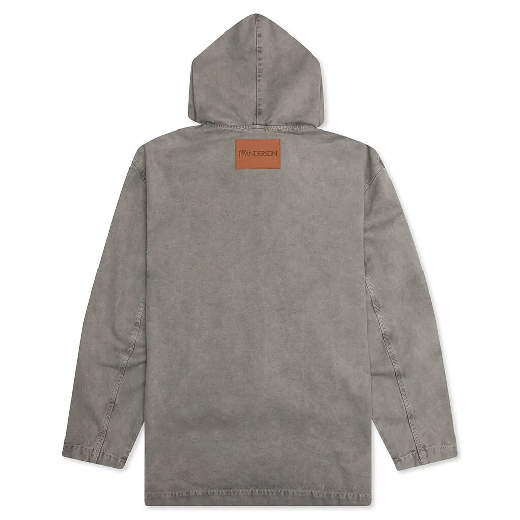 Garment Dye Hoodie - Grey