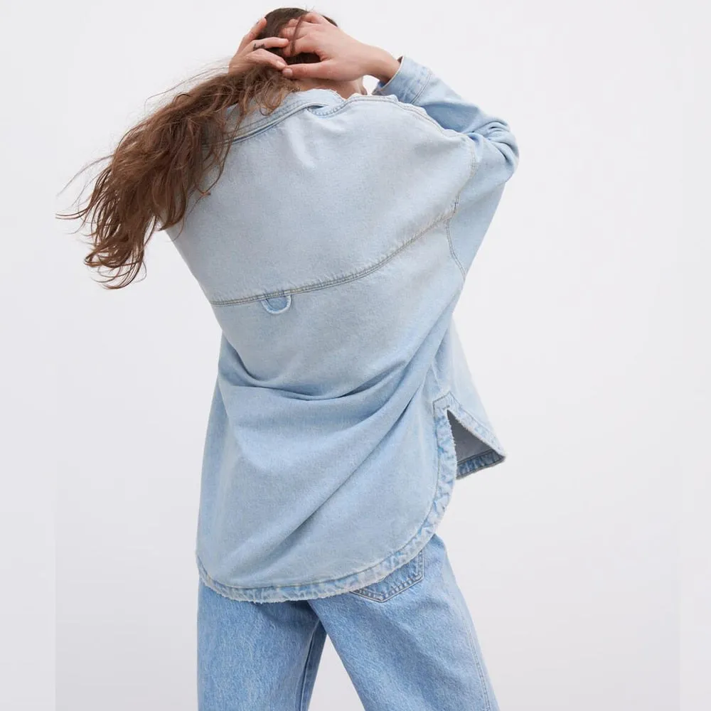 Genevieve Denim Shirt Jacket