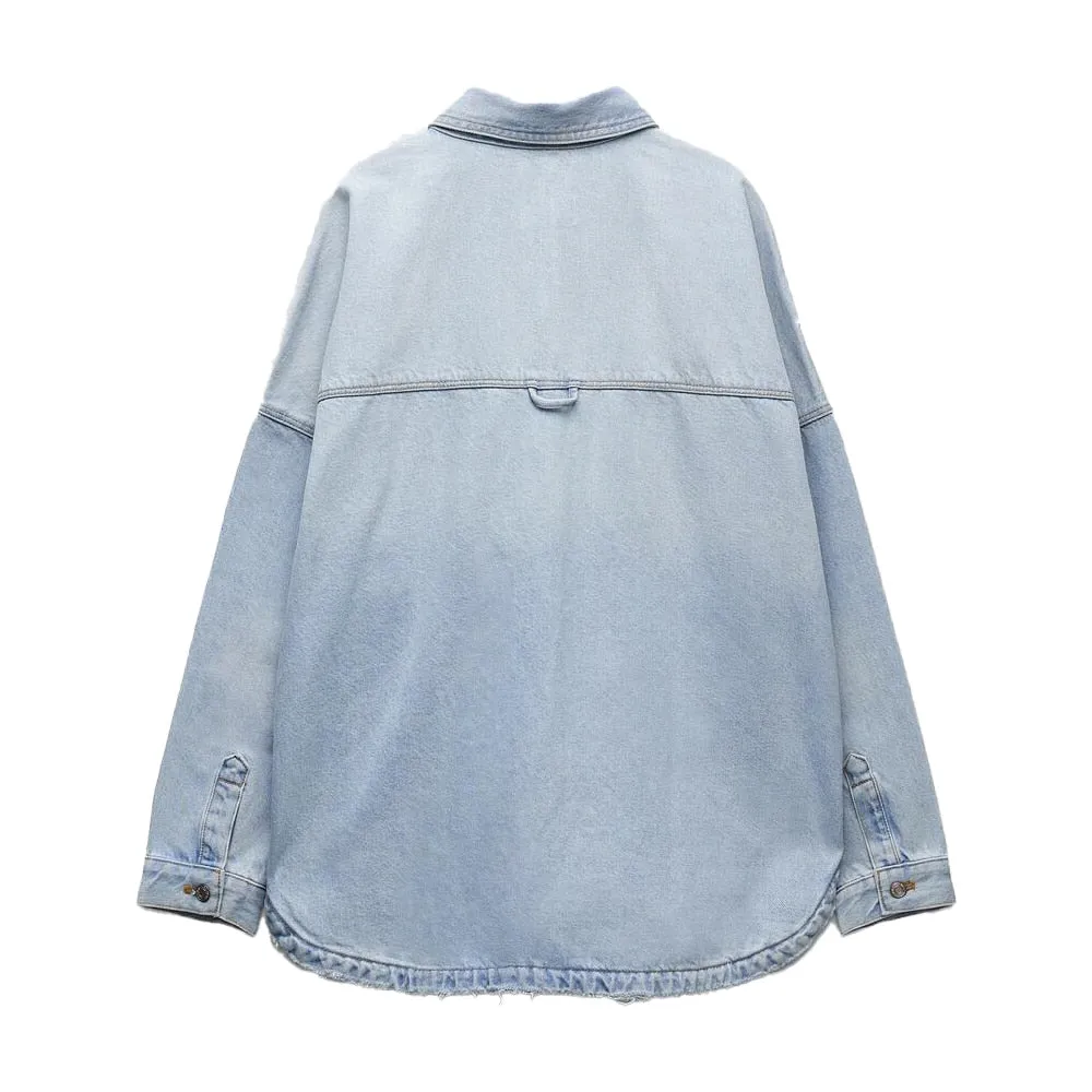 Genevieve Denim Shirt Jacket