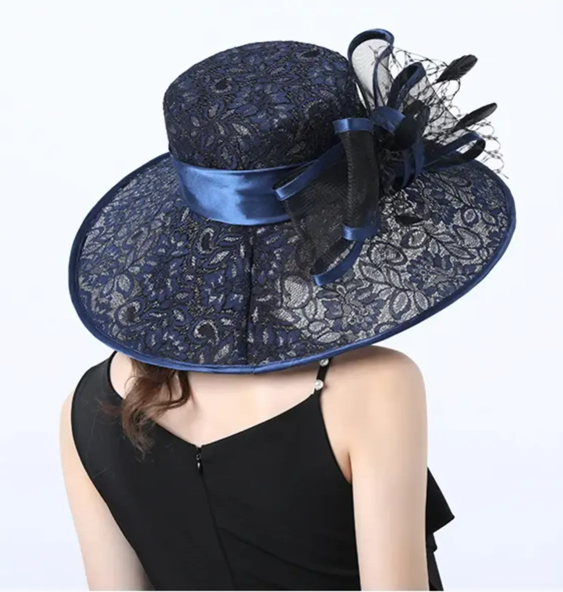 Hat Queen Santha (Navy Blue)