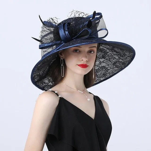 Hat Queen Santha (Navy Blue)