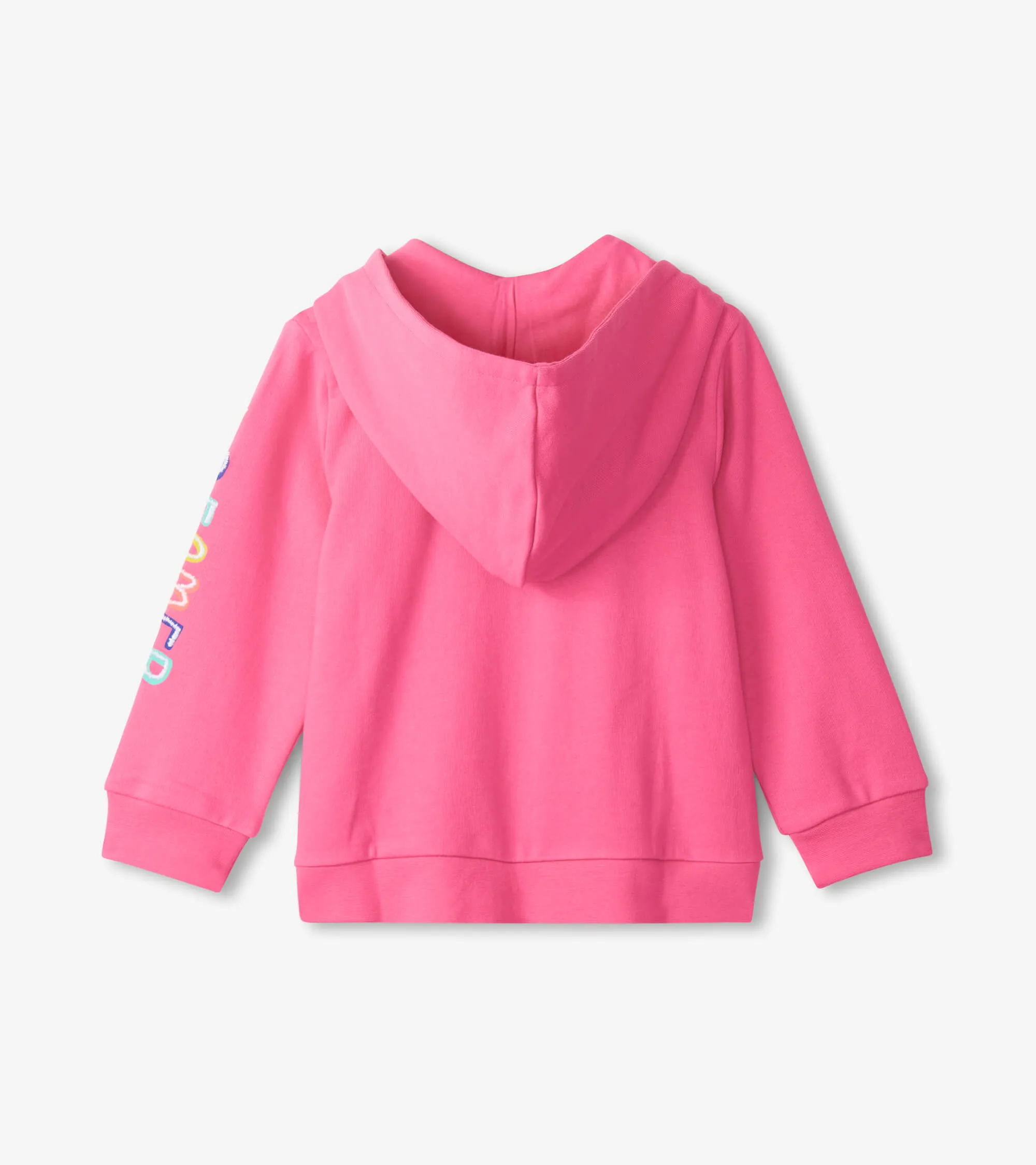 Hatley Pink Love Everywhere Long Sleeved Zip Hoodie