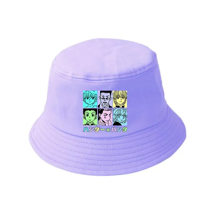 Hunter X Hunter Kurapika Summer Hat Killua Zoldyck Women Men Panama Bucket hat The Design Flat Visor Anime Fisherman Hats