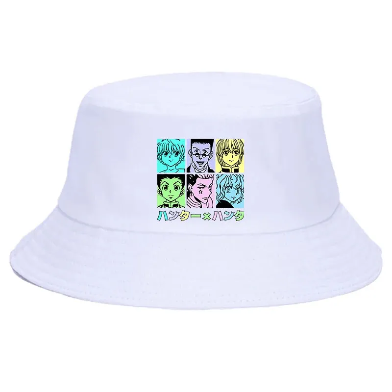 Hunter X Hunter Kurapika Summer Hat Killua Zoldyck Women Men Panama Bucket hat The Design Flat Visor Anime Fisherman Hats