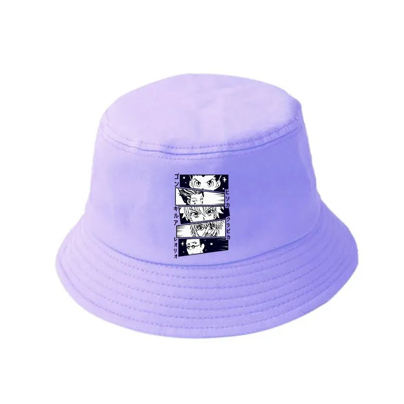 Hunter X Hunter Kurapika Summer Hat Killua Zoldyck Women Men Panama Bucket hat The Design Flat Visor Anime Fisherman Hats