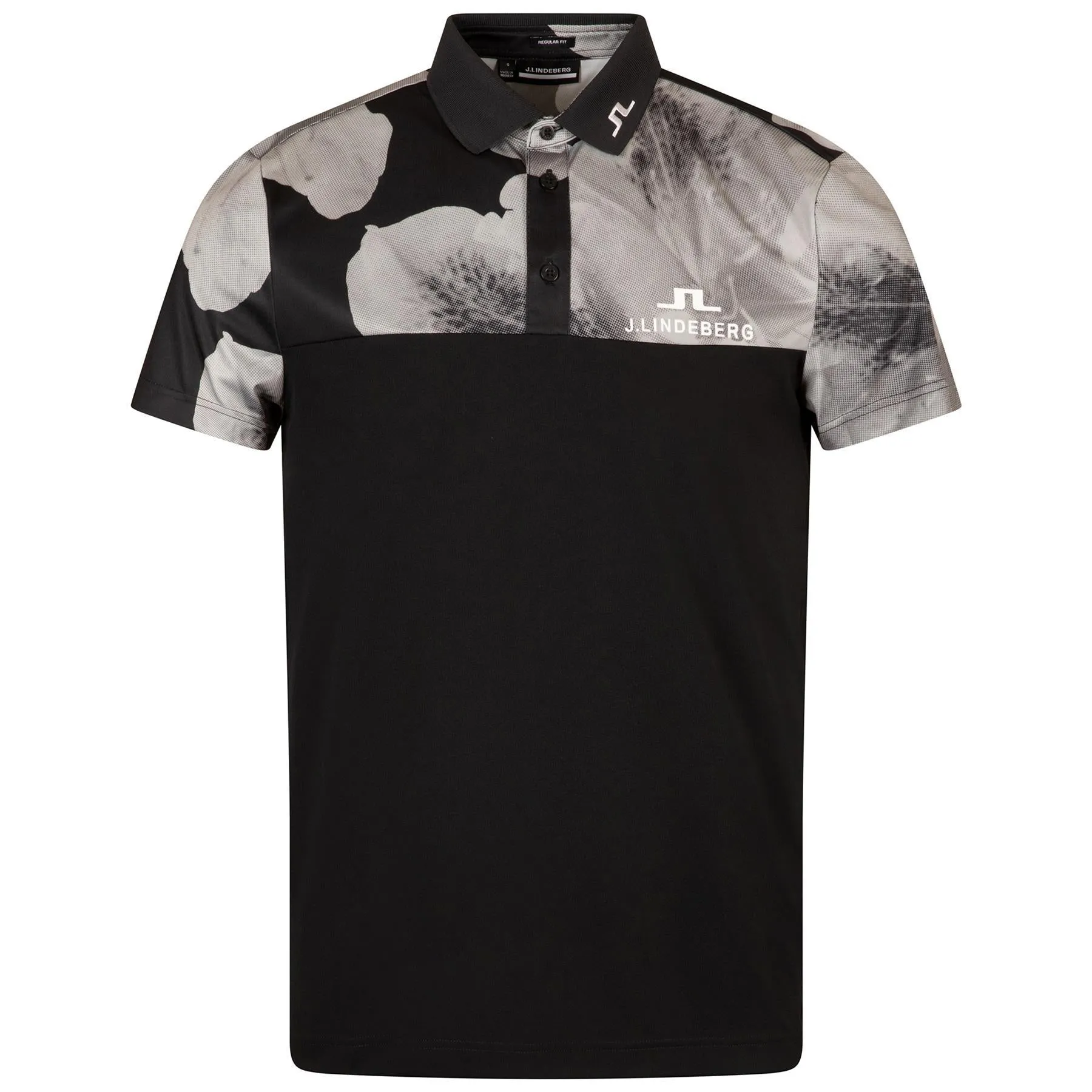 Jeff Regular Fit TX Jersey Tour Polo Black - SS24