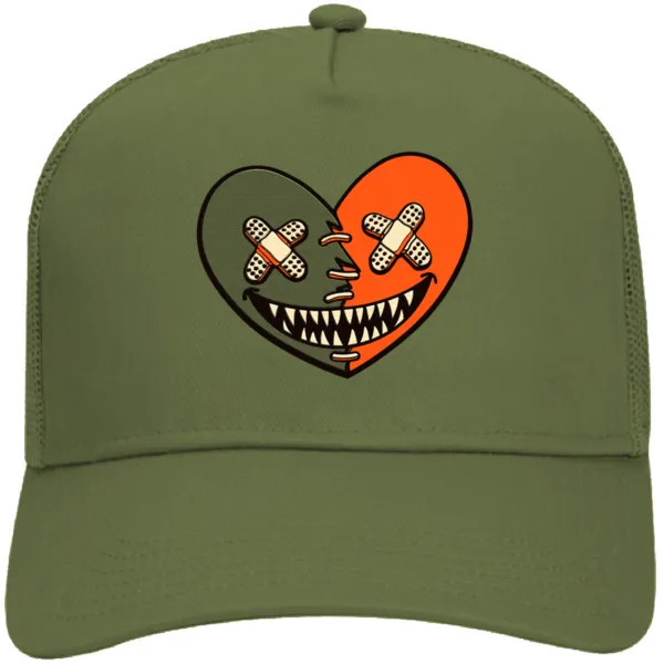 Jordan MVP Sky J Olive Trucker Hat to Match : CELADON HEART BAWS