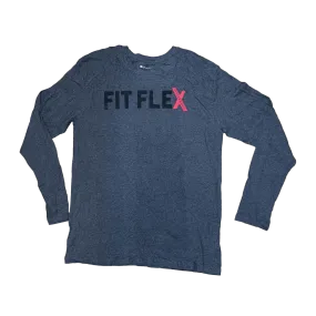 Men's  Badger Sport •Performance Fit Flex•  Long Sleeve Tee Gray - Large