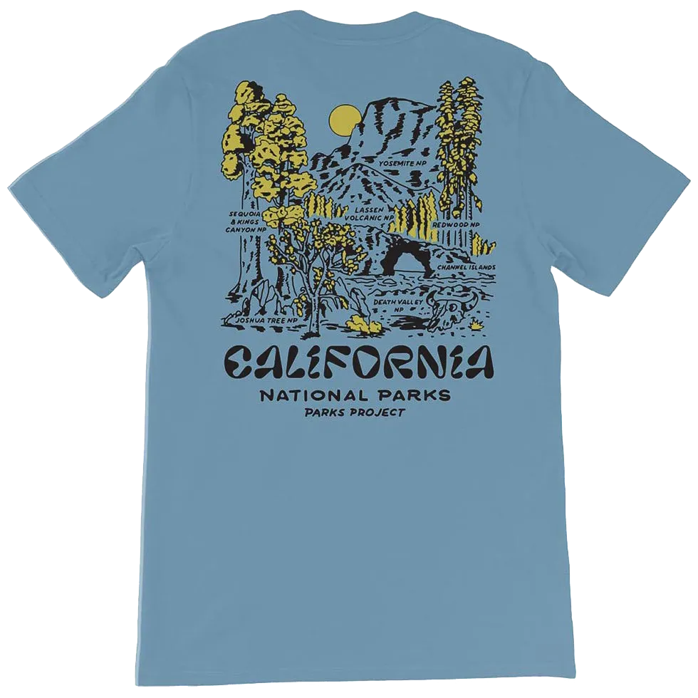 Men's National Parks of California Vintage Tee