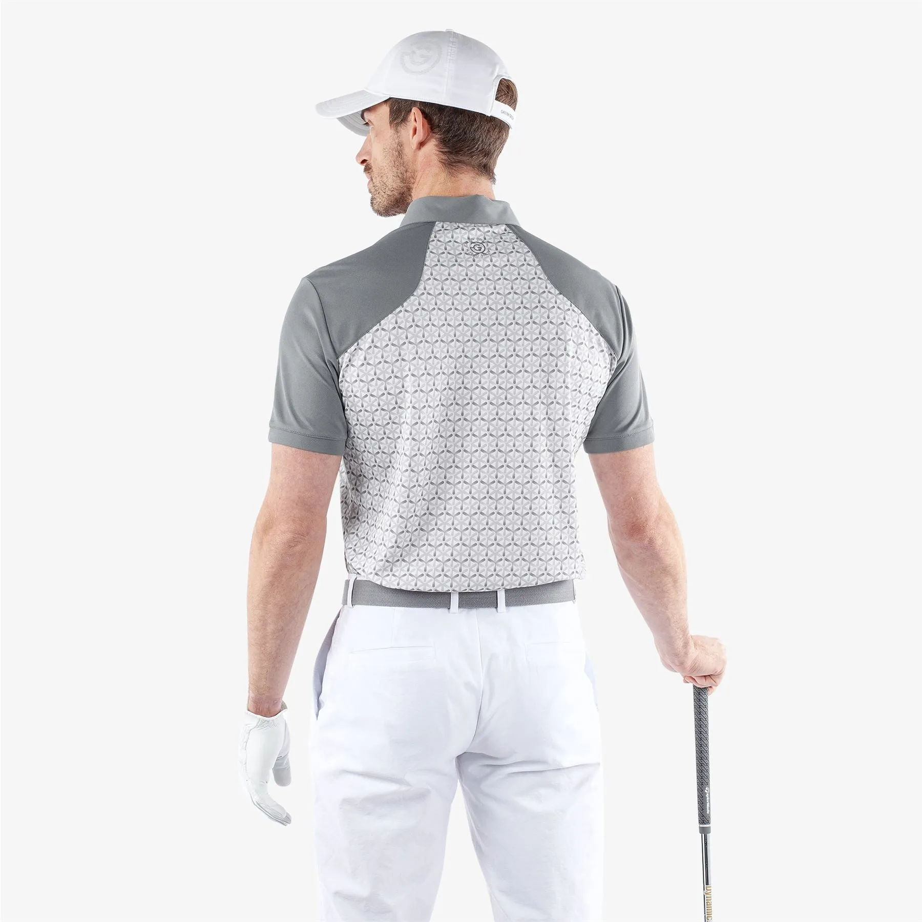 Mio Ventil8  Printed Polo Cool Grey/Sharkskin - SS24