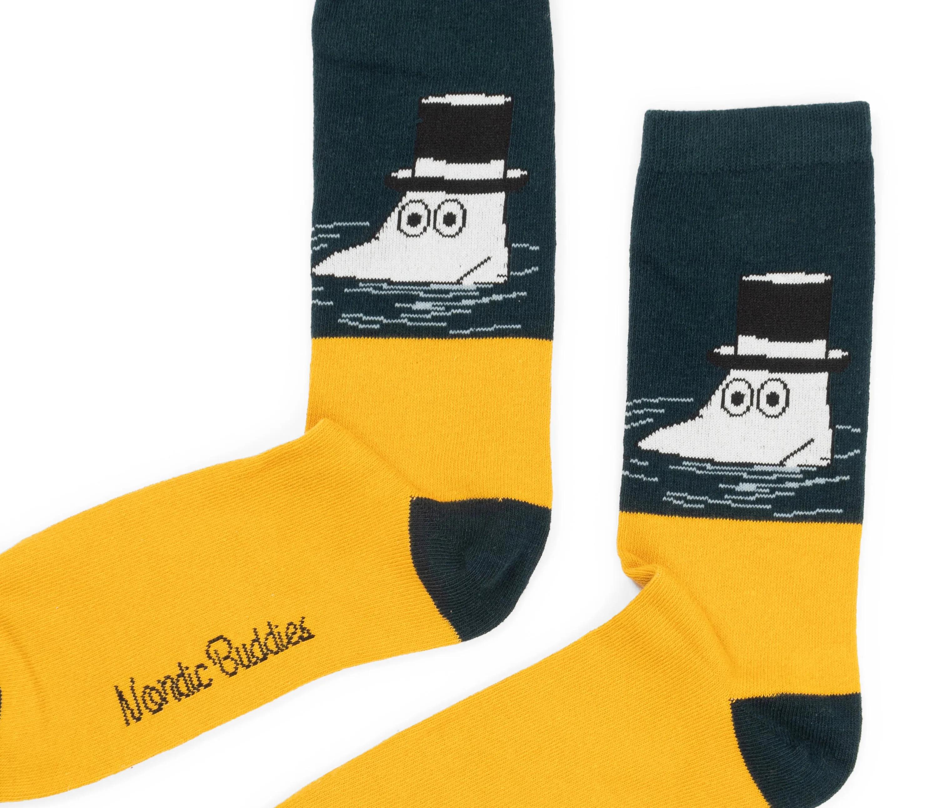 Moominpappa Swimming Men Socks - Navy/Yellow