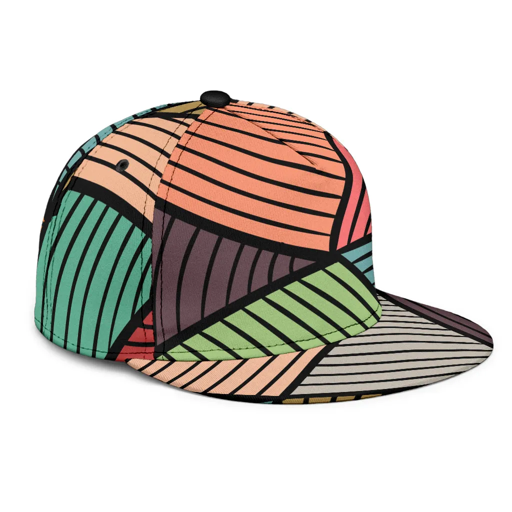 Multi-colored Fractals Snapback Hat