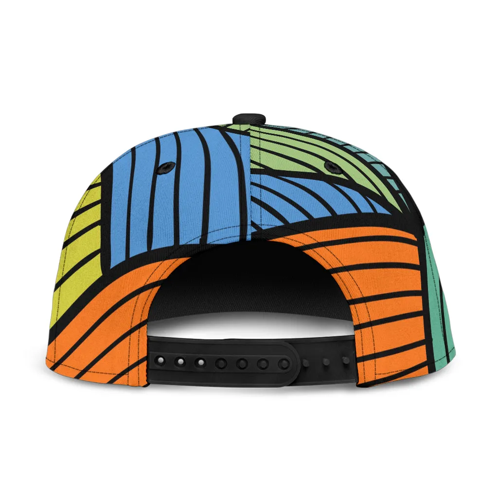 Multi-colored Fractals Snapback Hat