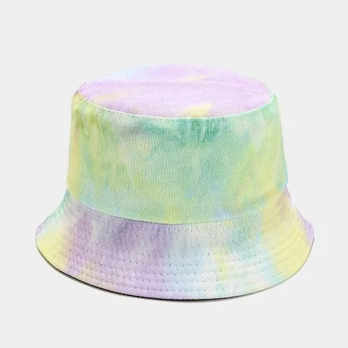 Multicolor Graffiti Tie Dye Bucket hats Hip Hop outdoor sports hat