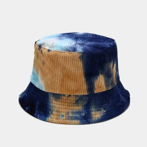 Multicolor Graffiti Tie Dye Bucket hats Hip Hop outdoor sports hat