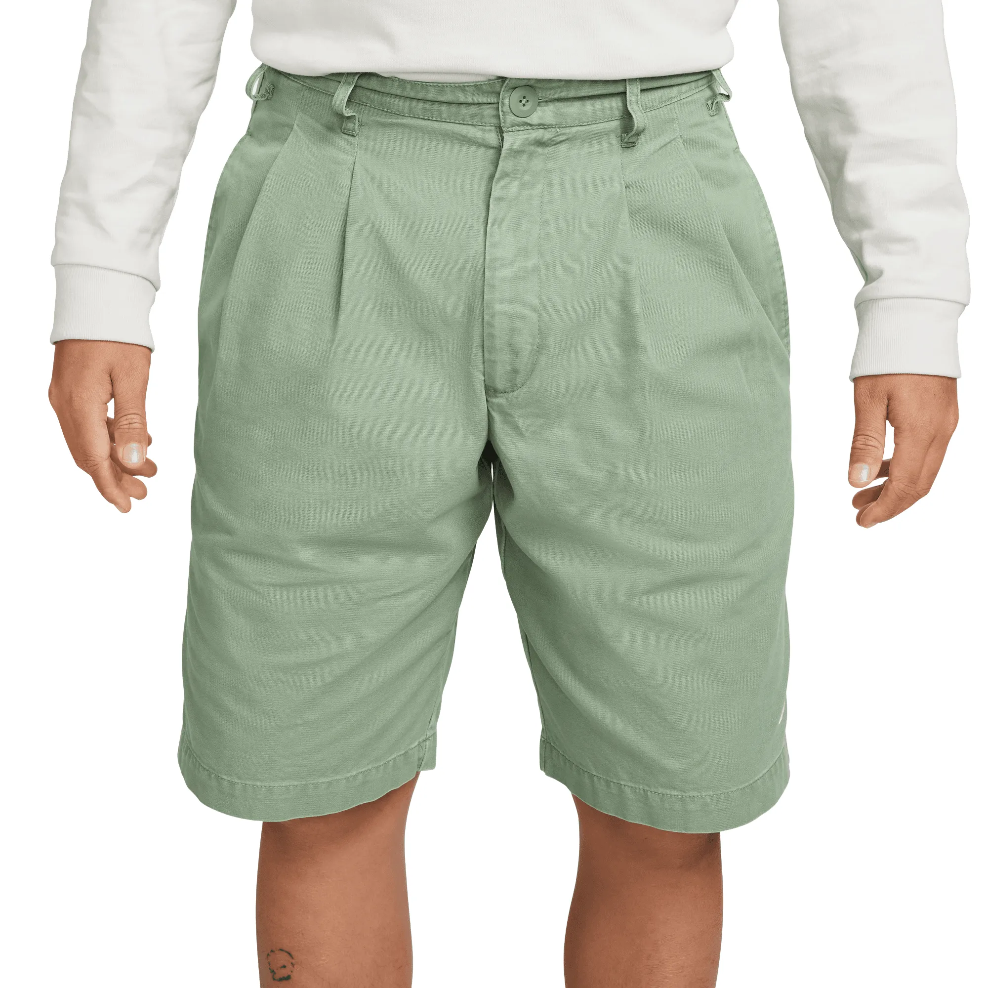 Nike Life Pleated Chino Short Oil Green/White DX0643-386