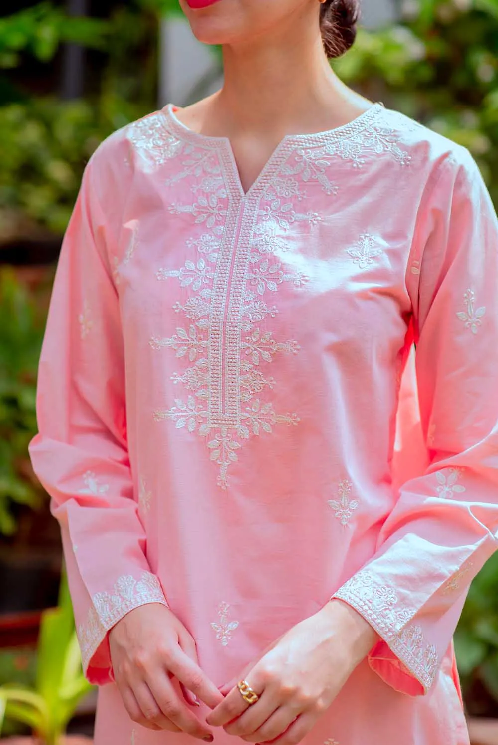 Pink Minimalistic Kurta