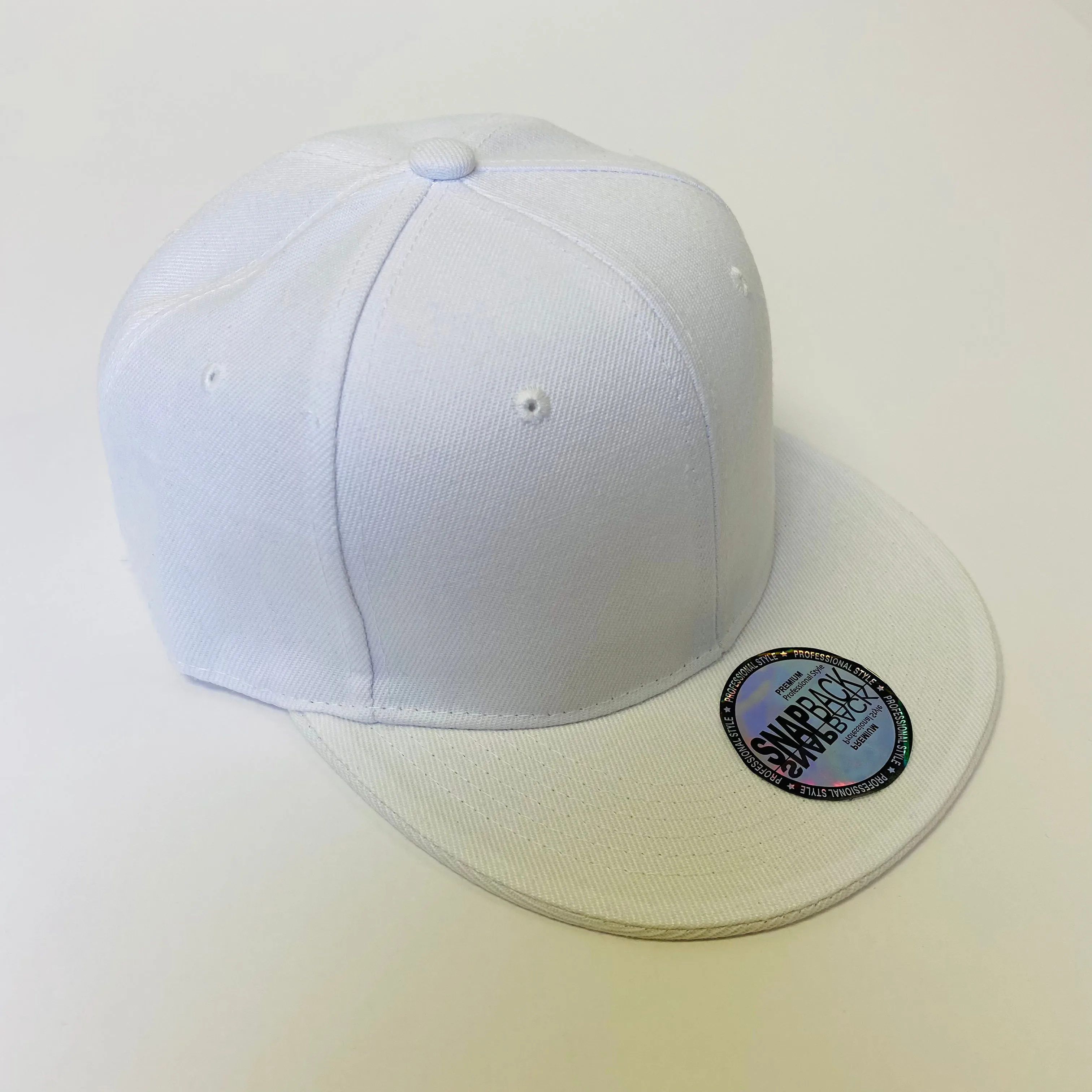 Plain Snapback 5 Panel Hat