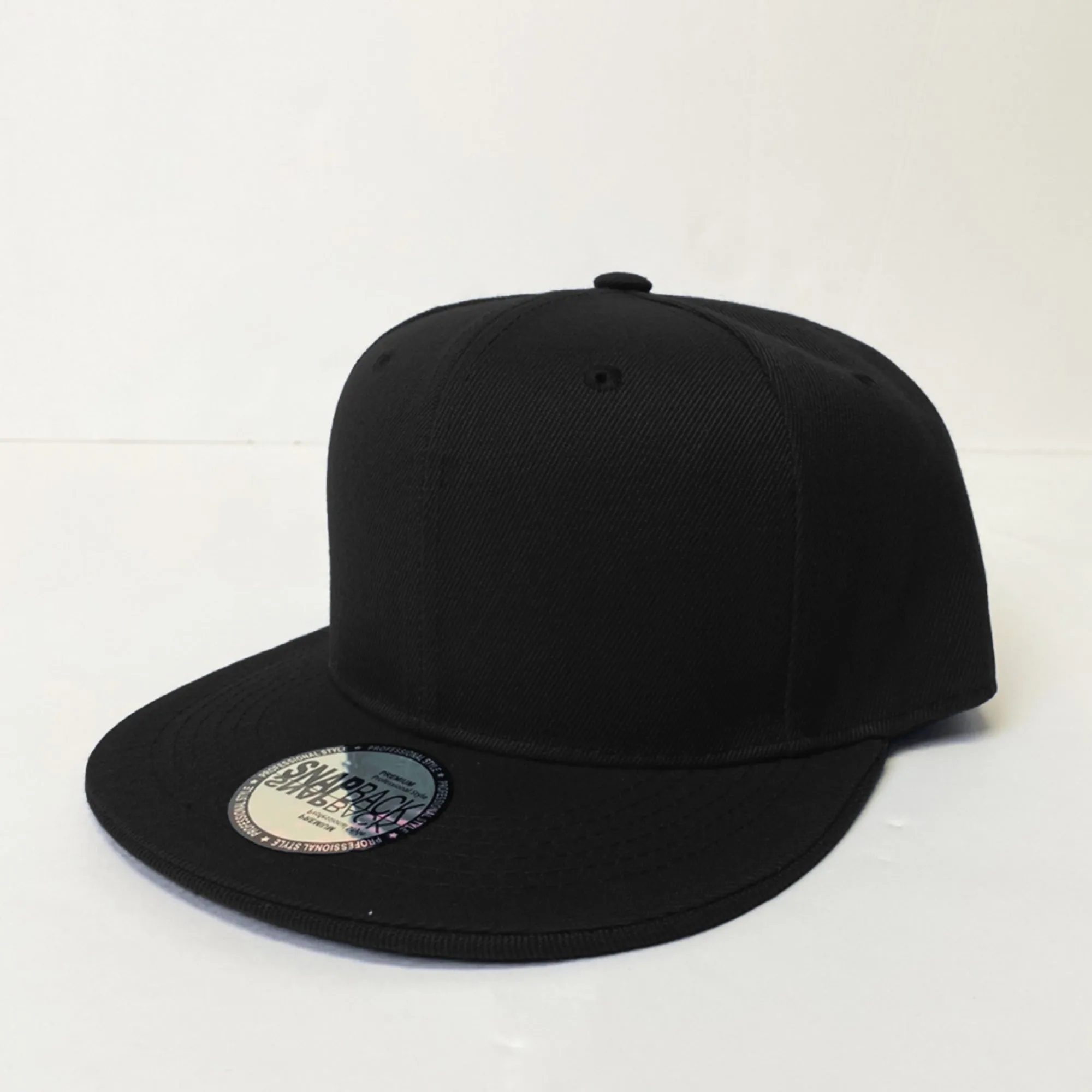 Plain Snapback 5 Panel Hat