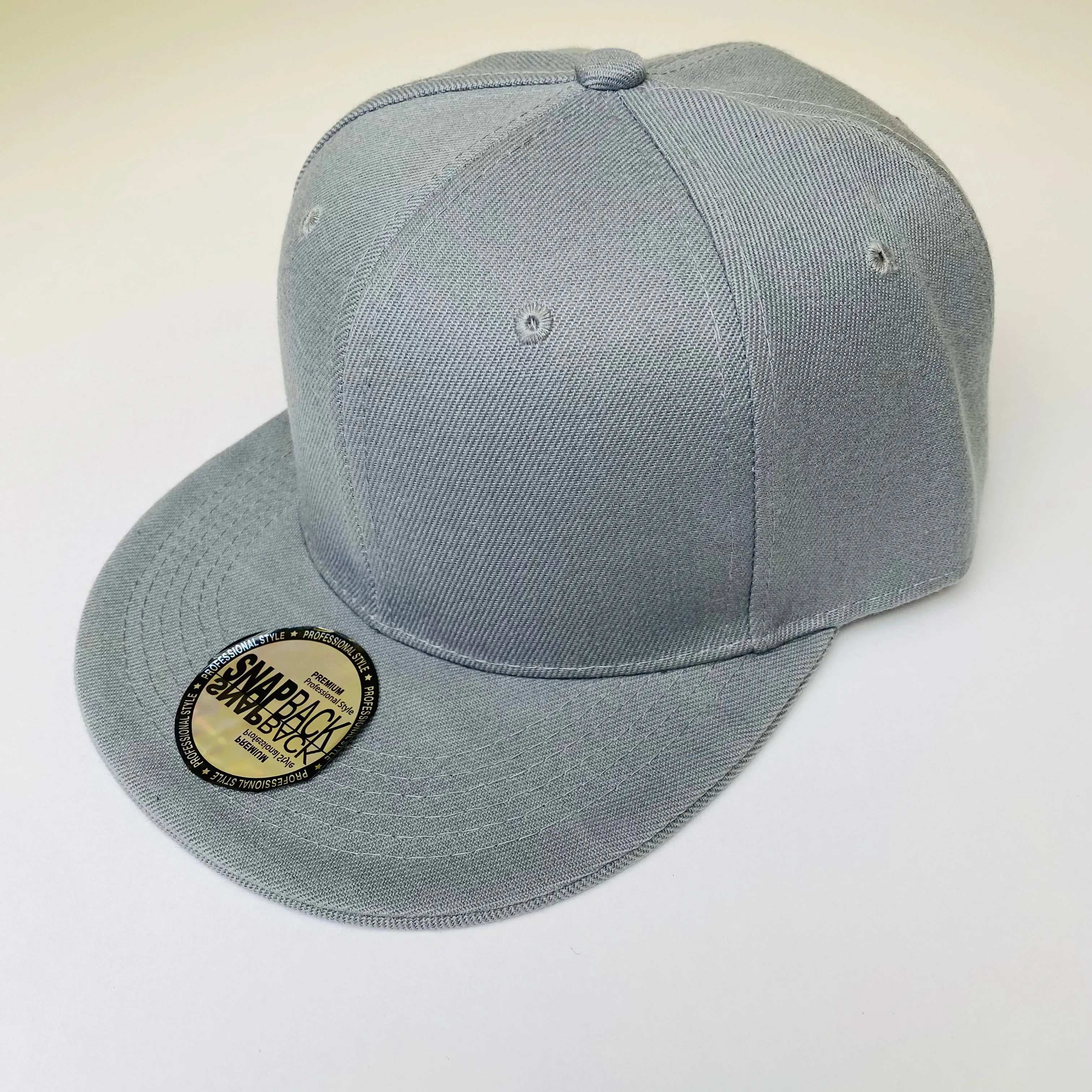 Plain Snapback 5 Panel Hat