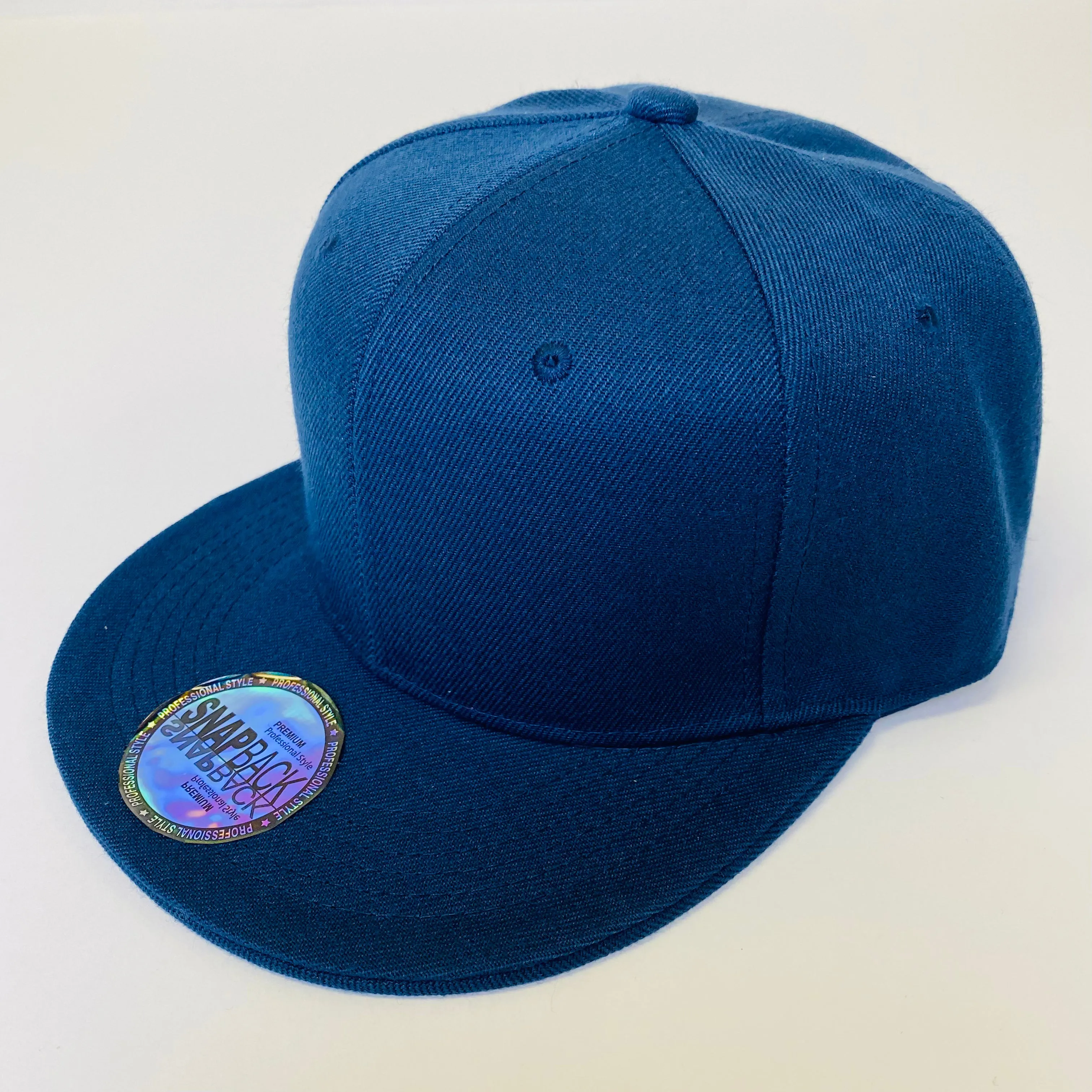 Plain Snapback 5 Panel Hat