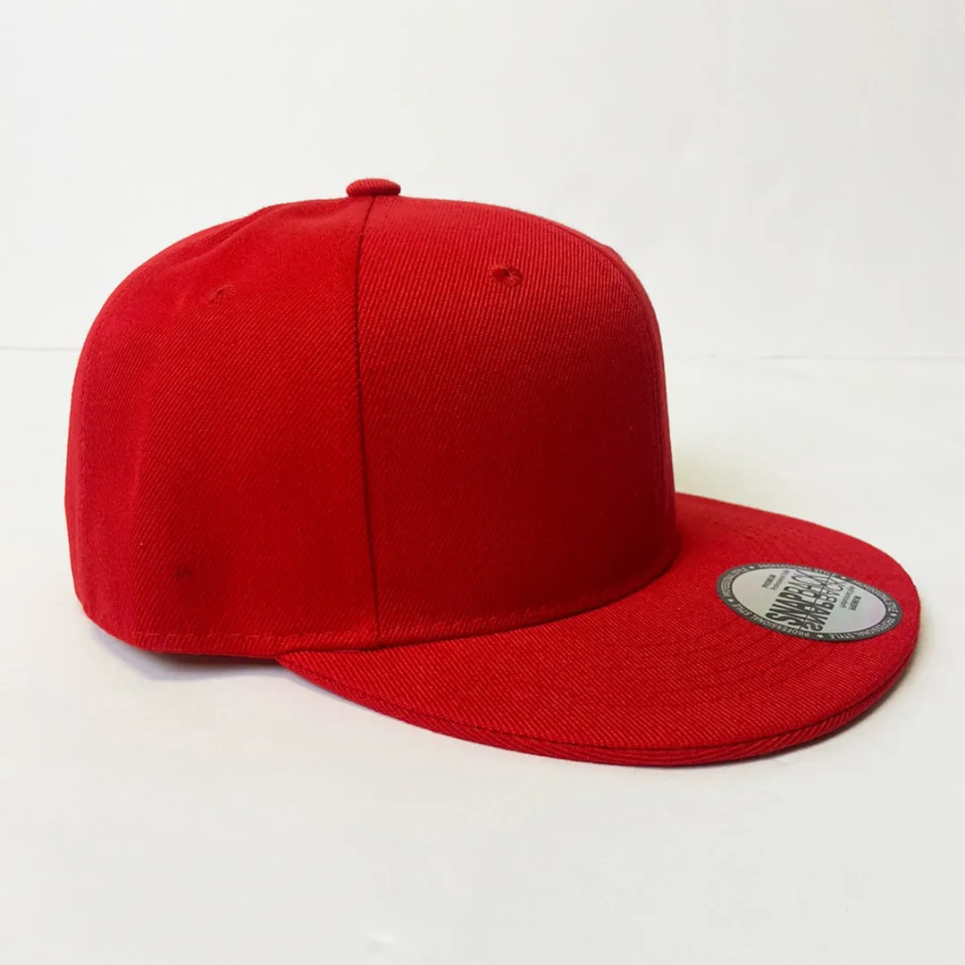 Plain Snapback 5 Panel Hat