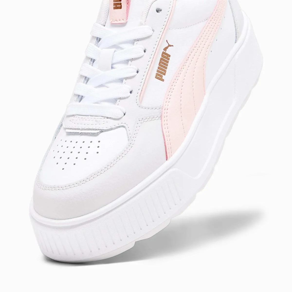 PUMA WOMEN'S KARMEN REBELLE WHITE/PINK SHOES